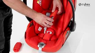 How to Take out the Newborn Inlay I Cloud Z2 iSize Car Seat I CYBEX [upl. by Learsiy]