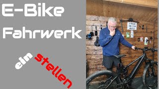 EBike  Fahrwerk SAG einstellen beim EMTB fischermontisrockshox [upl. by Nahgaem]