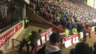 Barnsley FC Woodrow Goal Celebration Oakwell Stadium Sat 24 Nov 2018 [upl. by Ramor]