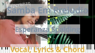 🎹Chord amp Lyrics Samba Em Preludio Esperanza Spalding Synthesia Piano [upl. by Mariska]