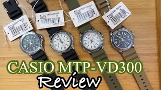 Casio MTPVD300 Review and New Arrival with the Steel Bezel and Rubber Strap [upl. by Jillane]