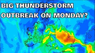 Big Thunderstorm Outbreak on Monday 13th July 2024 [upl. by Cosenza466]