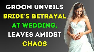 Betrayed Groom Exposes Brides Affair in Dramatic Wedding Exit [upl. by Donadee]