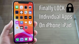 Finally LOCK Individual Apps on iPhone amp iPad [upl. by Lledner]