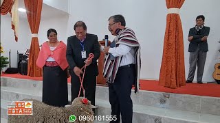 CALIATA CHIMBORAZO 120 Años De Aniversario ⛪️ ORDENAMIENTO PASTOR VÍCTOR HUGO SANGA Flores 2022 [upl. by Petracca]