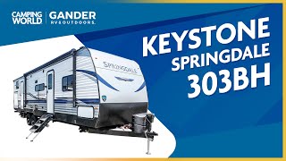 2021 Keystone Springdale 303BH  Travel Trailer  RV Review Camping World [upl. by Wharton]