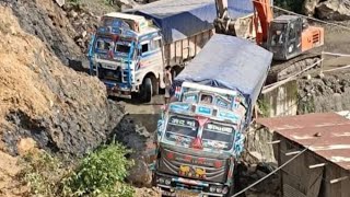 KohimaImphal road  Landslide in Kohima Lerie Chazou Colony [upl. by Memory]