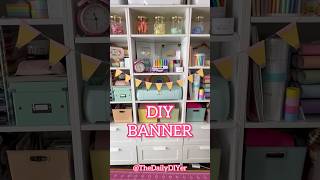 DIY Back to School Banner cricut papercraft shorts [upl. by Enelra]