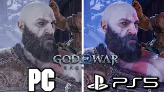 God of War Ragnarok PS5 vs PC Graphics Comparison [upl. by Drogin]