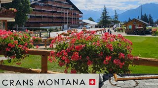 CransMontana Switzerland Absolutely Beautiful4Ktopdestination swissWannafeelFamily [upl. by Wurst]