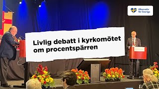 Livlig debatt i kyrkomötet om procentspärren [upl. by Shumway]