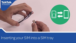 Inserting your SIM into a SIM tray [upl. by Eiger]