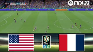 FIFA 23  USA vs France 19112024  FIFA Womens World Cup 2023  Gameplay  Full Match [upl. by Danielle]