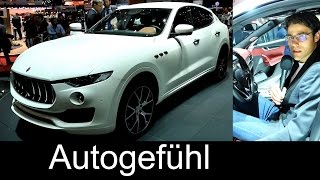 Maserati Levante SUV REVIEW Premiere Geneva allnew neu 2017 [upl. by Falo]