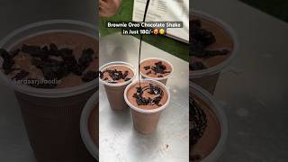 Brownie Oreo chocolate shake in Just 180🥵😋 chocolate oreocake brownie streetfood drinks [upl. by Nehttam]