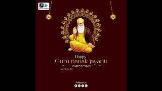 Happy Guru Nanak Jayanti 🙏✨ digitalbannerapp GuruNanakJayanti [upl. by Kimmy115]