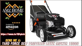 Overview Yard Force Self Propelled Lawn Mower Briggs amp Stratton 150cc Gas Engine 22inch Amazon [upl. by Sabrina]