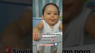 SINAIS DE AUTISMO INFANTIL Para Observar em Bebês Pequenos [upl. by Nnovahs]