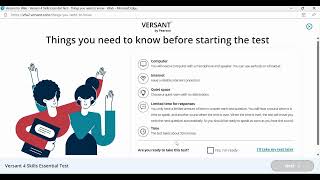 Versant Test Tutorial [upl. by Levon]