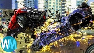 Top 10 Games With The Best Car Crashes [upl. by Wolfort]