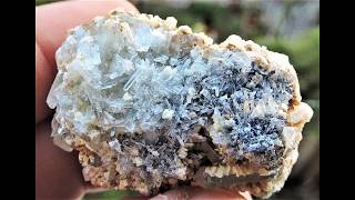 Quartz crystals and Calcite mineral specimen from the Madan field in Bulgaria [upl. by Llenrev634]