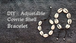 Easy DIY  Cowrie Shell Bracelet [upl. by Estas254]