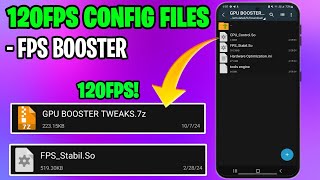 120FPS  120HZ CONFIG FILE  MAX FPS NO ROOT 100 WORKING 2024 [upl. by Alessandro550]