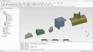 PrePoMax amp CalculiX  Transfinite volume meshes [upl. by Camfort417]