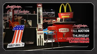 Thursday Automobilia Auction Livestream Replay  OCTOBER 10 2024 SCOTTSDALE FALL AUCTION [upl. by Enelam652]