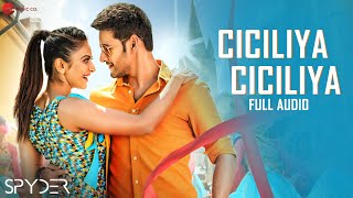 Ciciliya Ciciliya Telugu  Full Audio  Spyder  Mahesh Babu Rakul Preet  AR Murugadoss [upl. by Laicram921]