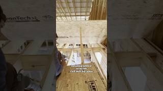 Installing the subfloor in the loft…let’s go construction subfloor woodworking logcabin diy [upl. by Ihskaneem574]