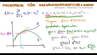 Potenzreihen 5  Quadratisches Taylorpolynom [upl. by Tiebout862]