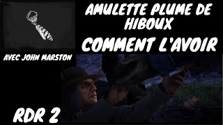 Amulette plume de hiboux Localisation Red Dead Redemption 2 [upl. by Odnomor]