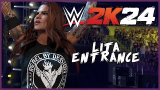 WWE 2K24  Lita Entrance [upl. by Winifred]