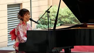 『🌁Squall🌁福山雅治』Covered by YOSHIE～🌿庭園🌿バックのホテルラウンジコンサート🎹～ [upl. by Venuti]