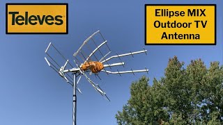 Televes Ellipse Mix Outdoor TV Antenna Review Model 148883 [upl. by Aiuqenehs]