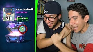 MI HERMANO CONSIGUE SU PRIMERA LEGENDARIA EN CLASH ROYALE  TheDonato [upl. by Iosep]