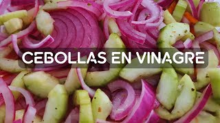 Cebollas en vinagre con habanero🤯una receta que puedes hacer súper rápido [upl. by Cerelly]