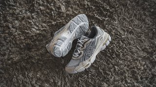 Asics GelNYC quotConcrete  Oatmealquot Review amp OnFeet [upl. by Launame651]