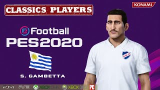 S GAMBETTA facestats Classics Players How to create in PES 2020 [upl. by Hulda]