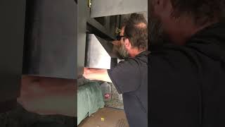 Installing vent hood installing venthood vent hood installation handyman homeimprovement [upl. by Werna]