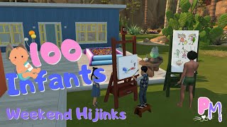 Weekend Hijinks  Sims 4 100 Infant Challenge Part 23 [upl. by Shulins]