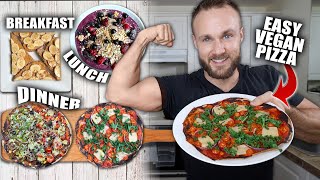 Full Day Of Eating  Easy Vegan Recipes 🍕 [upl. by Vasos]