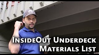 How to make an InsideOut Underdeck Materials List [upl. by Soule]