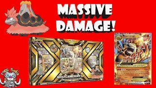 Mega Camerupt EX Does MASSIVE Damage Pokémon TCG [upl. by Ggerc]