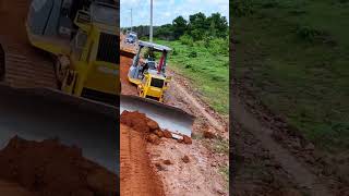 Excellent skill dozer clearing soils for road backfilling [upl. by Haelem459]