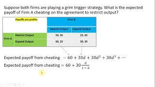 Game Theory Solving Expected Payoffs from Infinitely Repeated Games [upl. by Noslien]