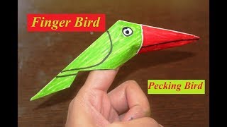 DIY  Origami Bird  Finger Bird  Easy to Fold Easy to Follow [upl. by Lodnar]