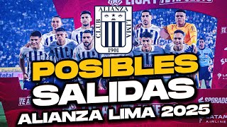 ¡Las POSIBLES SALIDAS de Alianza Lima para el 2025 [upl. by Kery]