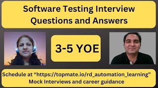 Software Testing Interview Questions and Answers  RD Automation Learning [upl. by Fortin805]